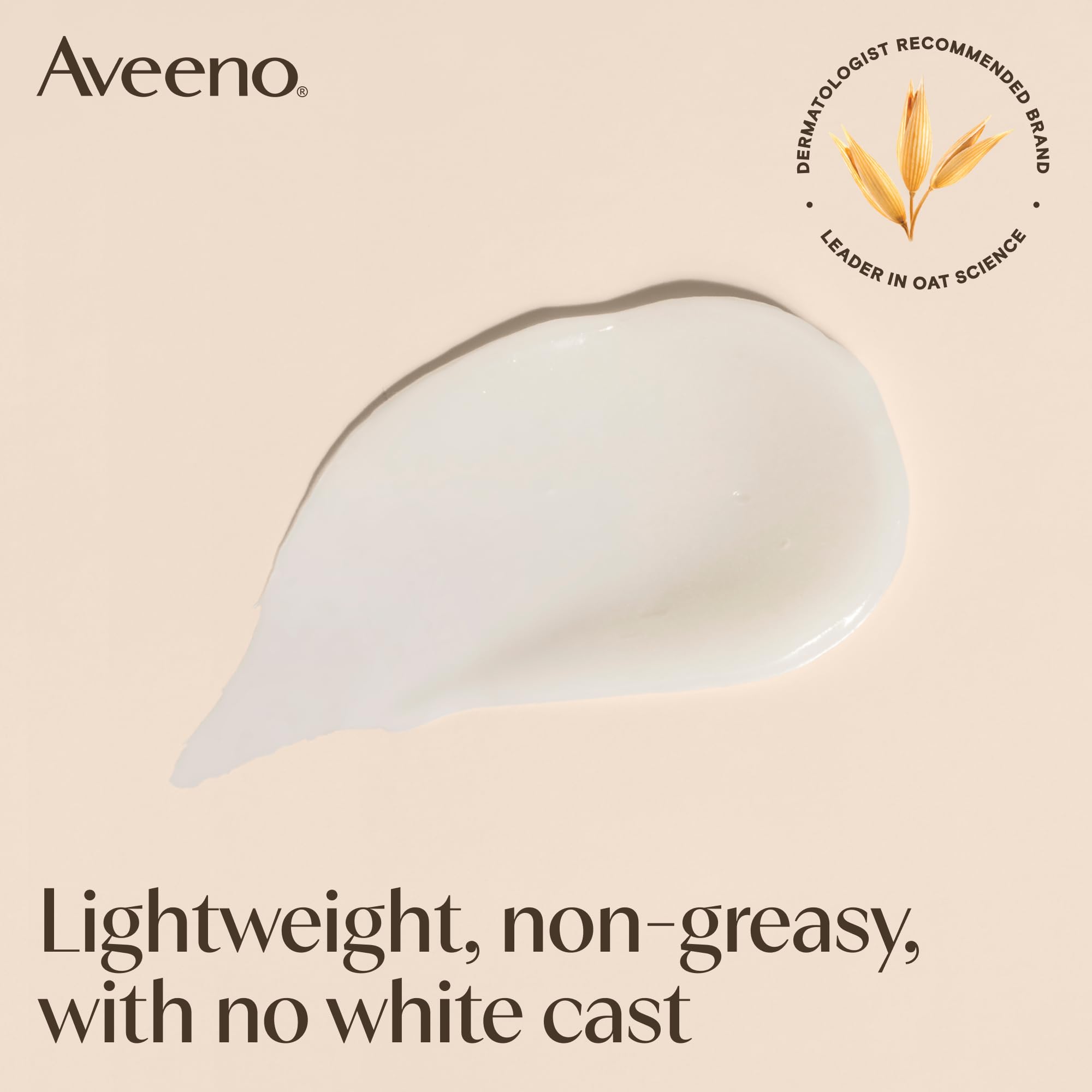 Aveeno Calm + Restore Moisturising Lotion SPF 50, 50ml - Daily Facial Moisturiser for Sensitive Skin - Damaged Box