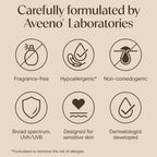Aveeno Calm + Restore Moisturising Lotion SPF 50, 50ml - Daily Facial Moisturiser for Sensitive Skin - Damaged Box