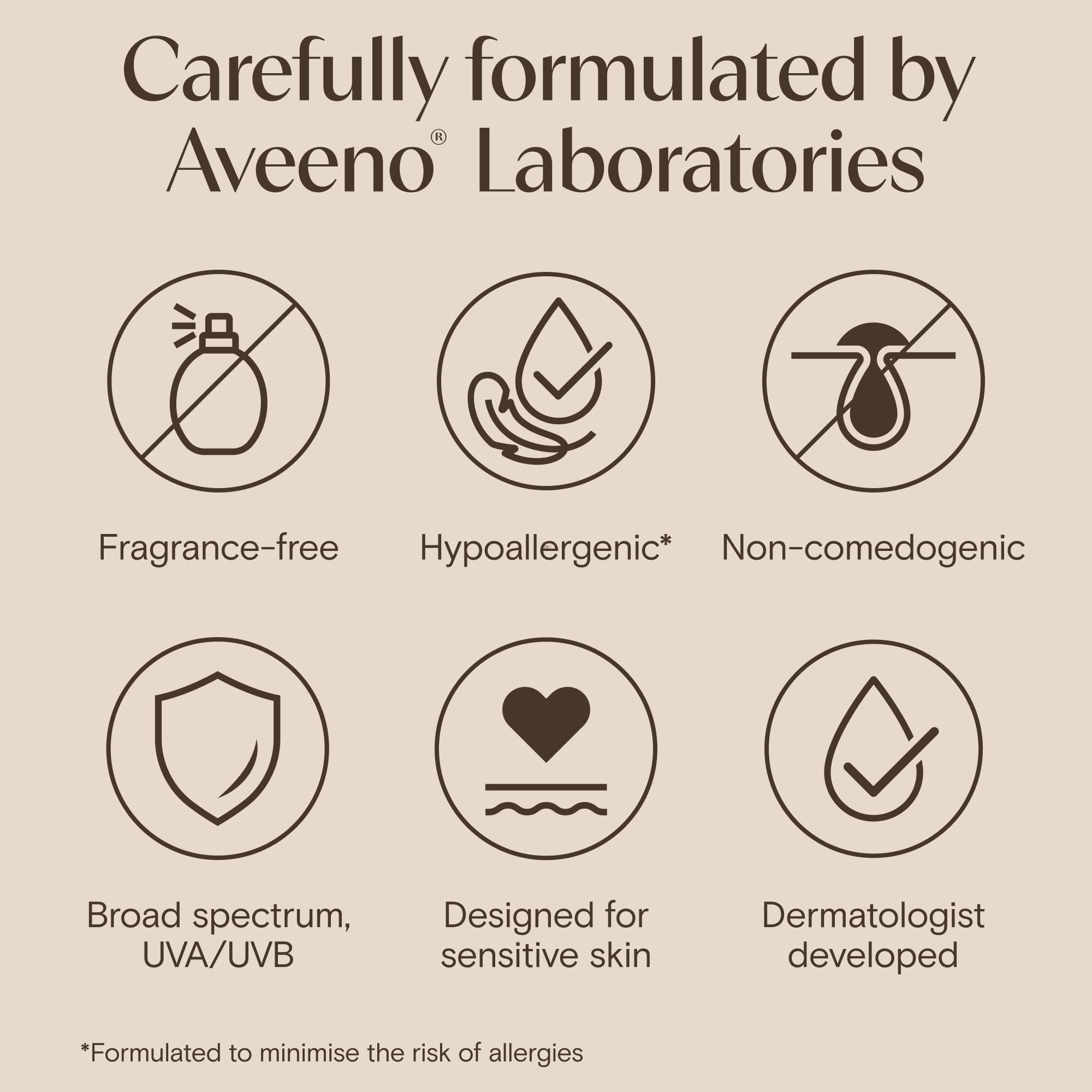 Aveeno Calm + Restore Moisturising Lotion SPF 50, 50ml - Daily Facial Moisturiser for Sensitive Skin - Damaged Box