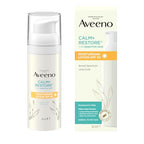 Aveeno Calm + Restore Moisturising Lotion SPF 50, 50ml - Daily Facial Moisturiser for Sensitive Skin - Damaged Box