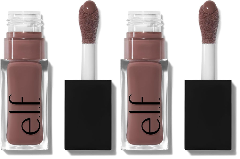 e.l.f. Glow Reviver Quad Goals Lip Oil Kit - 4 Shades (Pink Quartz, Rose Envy, Jam Session, Crystal Baller)- Hydrating Sheer Colour, Vegan & Cruelty-Free Lip Gloss Set