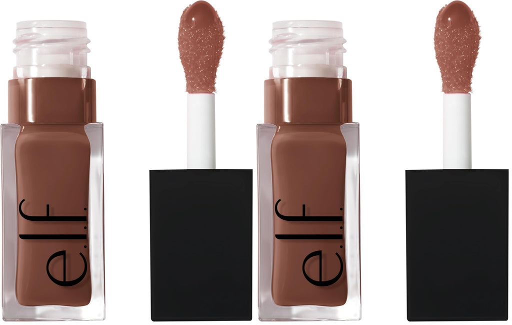 e.l.f. Glow Reviver Quad Goals Lip Oil Kit - 4 Shades (Pink Quartz, Rose Envy, Jam Session, Crystal Baller)- Hydrating Sheer Colour, Vegan & Cruelty-Free Lip Gloss Set