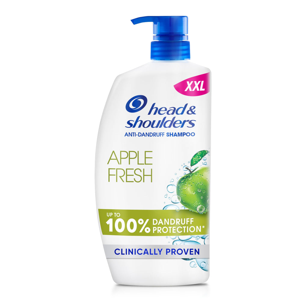 Head & Shoulders Apple Fresh Anti-Dandruff Shampoo 1000ml - Flake Free Daily Use for All Hair Types - New
