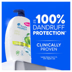 Head & Shoulders Apple Fresh Anti-Dandruff Shampoo 1000ml - Flake Free Daily Use for All Hair Types - New