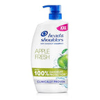 Head & Shoulders Apple Fresh Anti-Dandruff Shampoo 1000ml - Flake Free Daily Use for All Hair Types - New