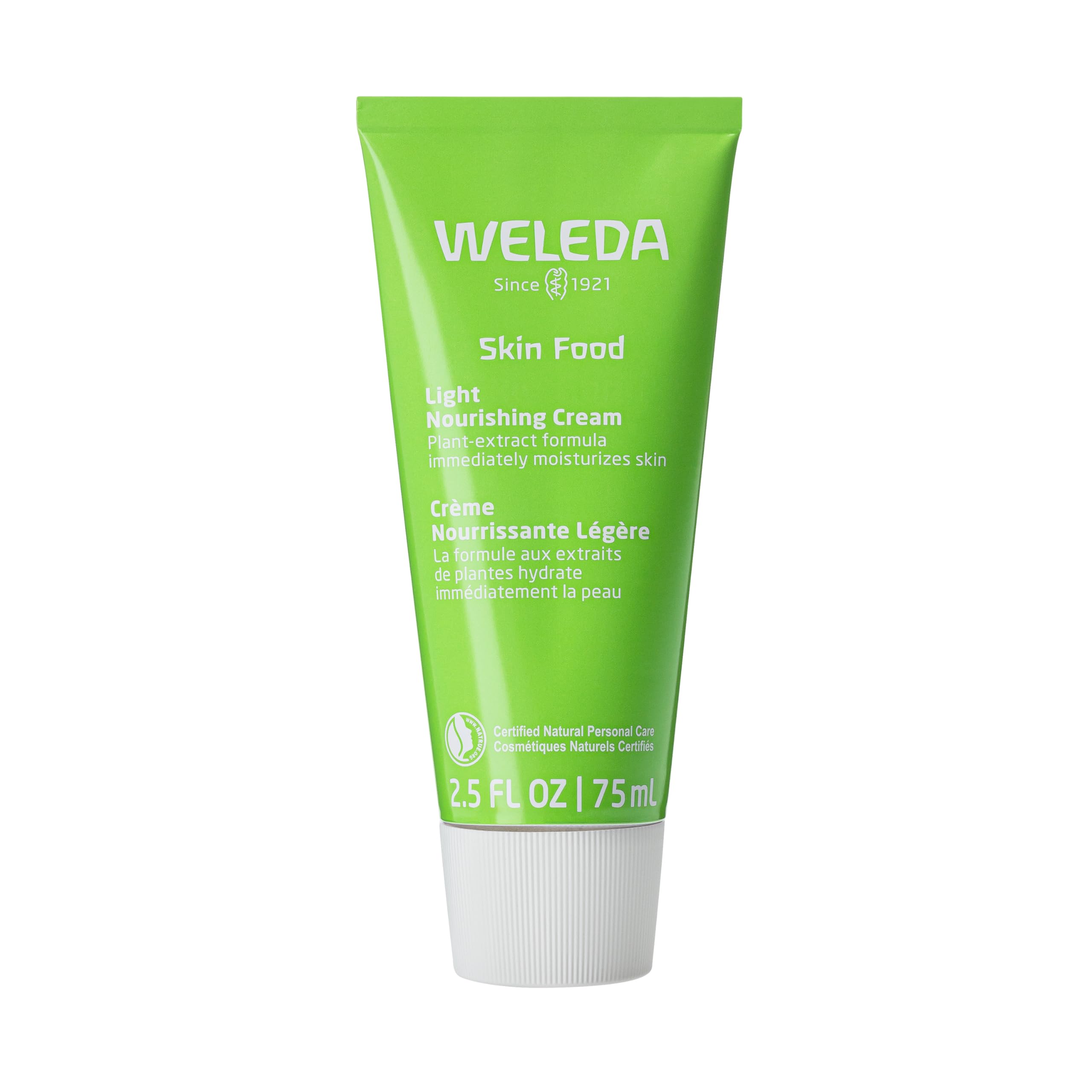 Weleda Skin Food Light Twin Pack, Dry Skin Moisturiser, Moisturising Cream & Primer, Face & Body, For Men & Women, Multiple Uses, Certified Natural, 2 x 75ml - Damaged Box - BBE 06/2028