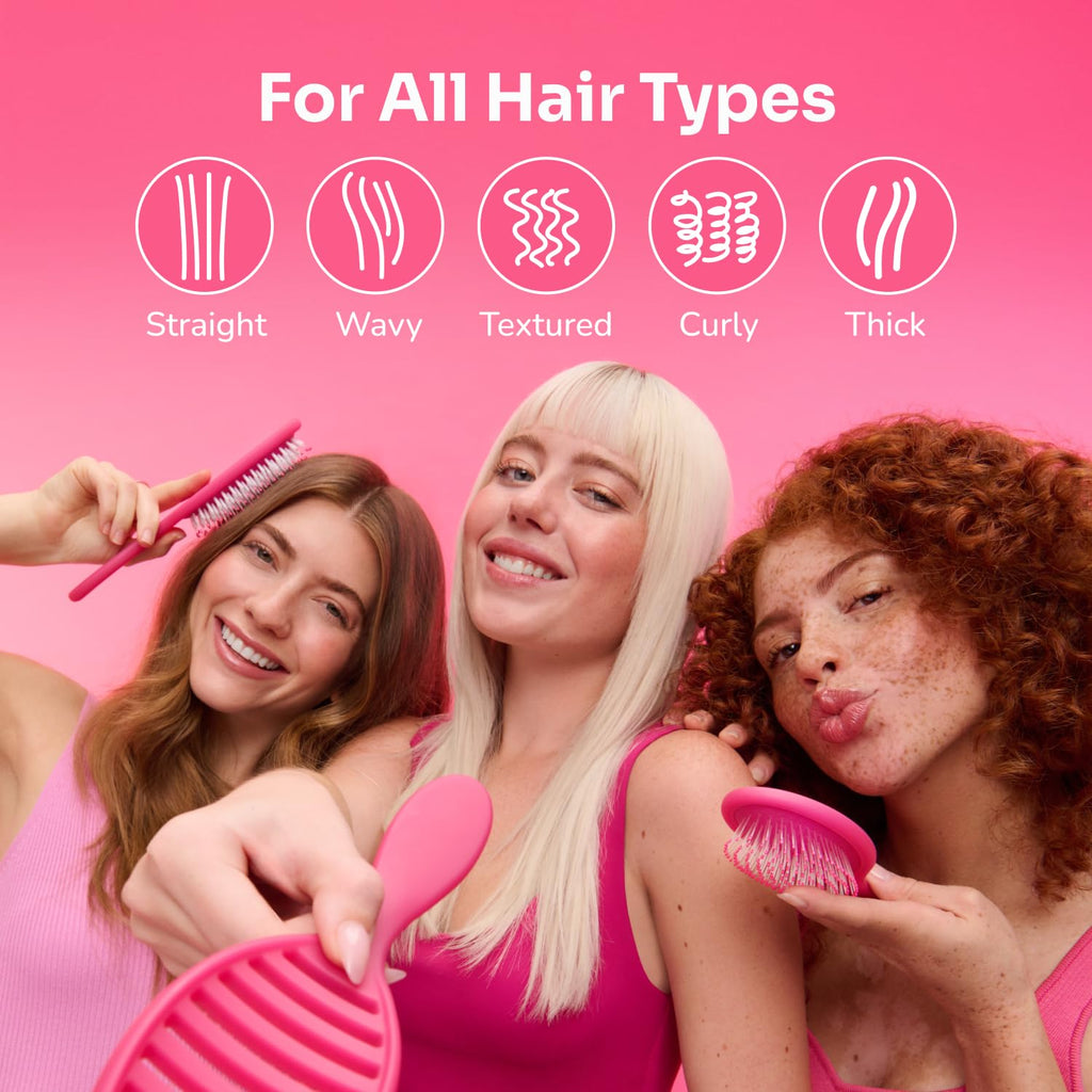 Wet Brush Paddle Detangle Brush, Black Frost, Ultra Soft IntelliFlex Detangle Brush with AquaVent Design, Distributes Hair Treatments Evenly, Slides Easily Through Tangles, Suitable for - Damaged Box