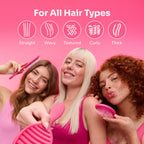 Wet Brush Paddle Detangle Brush, Black Frost, Ultra Soft IntelliFlex Detangle Brush with AquaVent Design, Distributes Hair Treatments Evenly, Slides Easily Through Tangles, Suitable for - Damaged Box