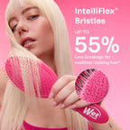 Wet Brush Paddle Detangle Brush, Black Frost, Ultra Soft IntelliFlex Detangle Brush with AquaVent Design, Distributes Hair Treatments Evenly, Slides Easily Through Tangles, Suitable for - Damaged Box