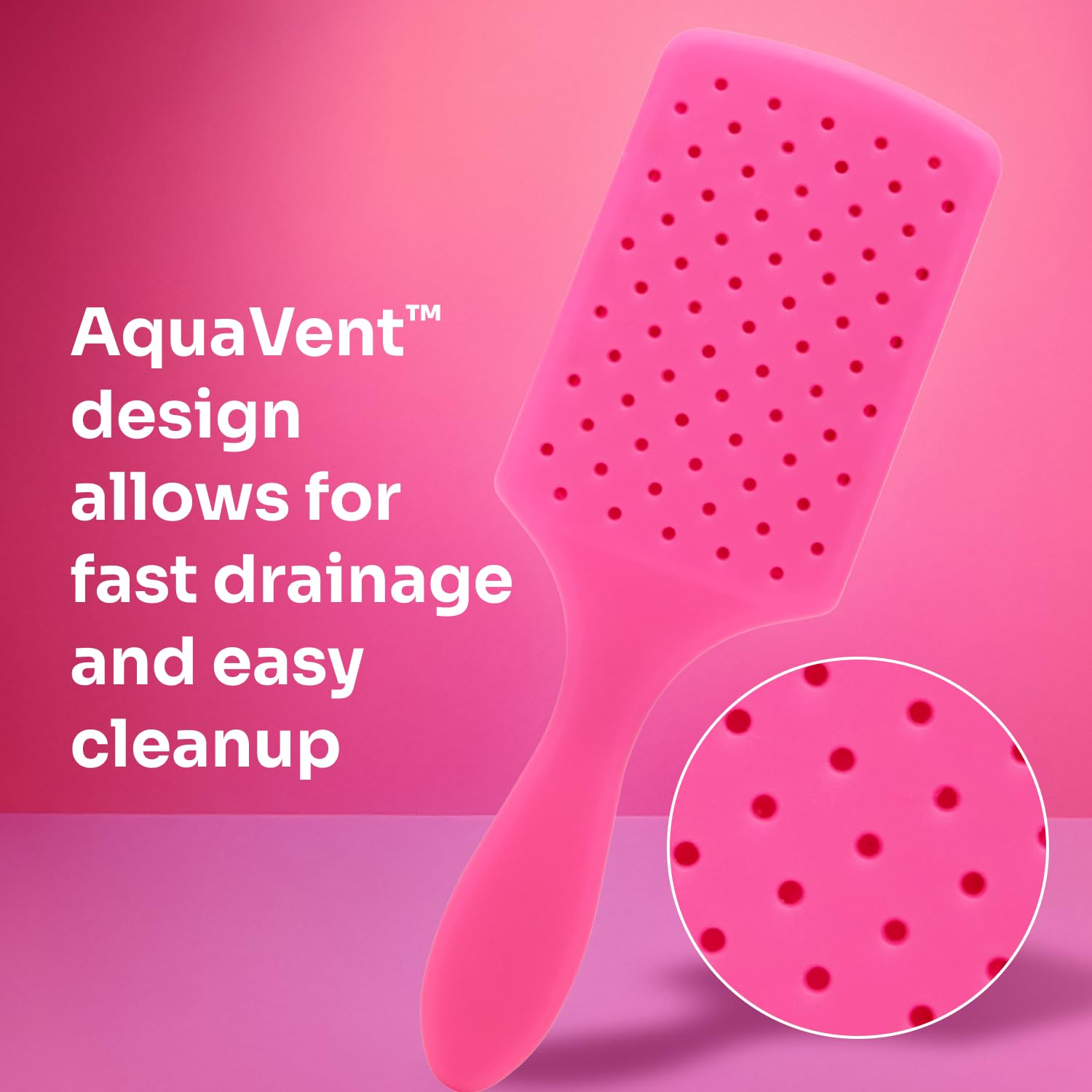 Wet Brush Paddle Detangle Brush, Black Frost, Ultra Soft IntelliFlex Detangle Brush with AquaVent Design, Distributes Hair Treatments Evenly, Slides Easily Through Tangles, Suitable for - Damaged Box