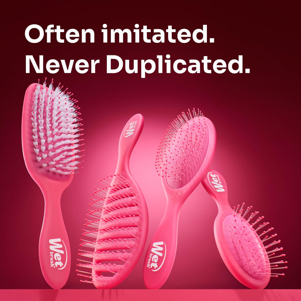 Wet Brush Paddle Detangle Brush, Black Frost, Ultra Soft IntelliFlex Detangle Brush with AquaVent Design, Distributes Hair Treatments Evenly, Slides Easily Through Tangles, Suitable for - Damaged Box