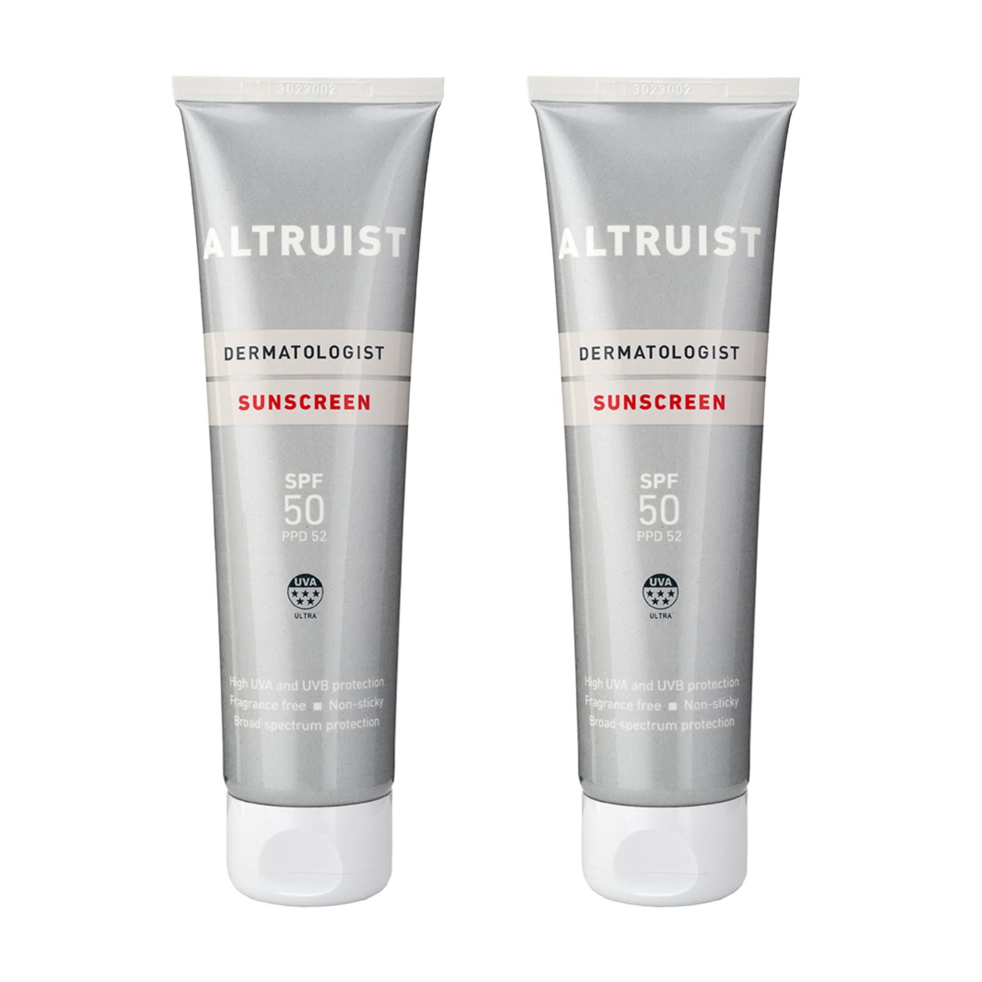 Altruist Dermatologist Sunscreen SPF 50 - 5-Star UVA - Sensitive Skin - Dr Andrew Birnie - 2 x 100ml Twin Pack - Damaged Box