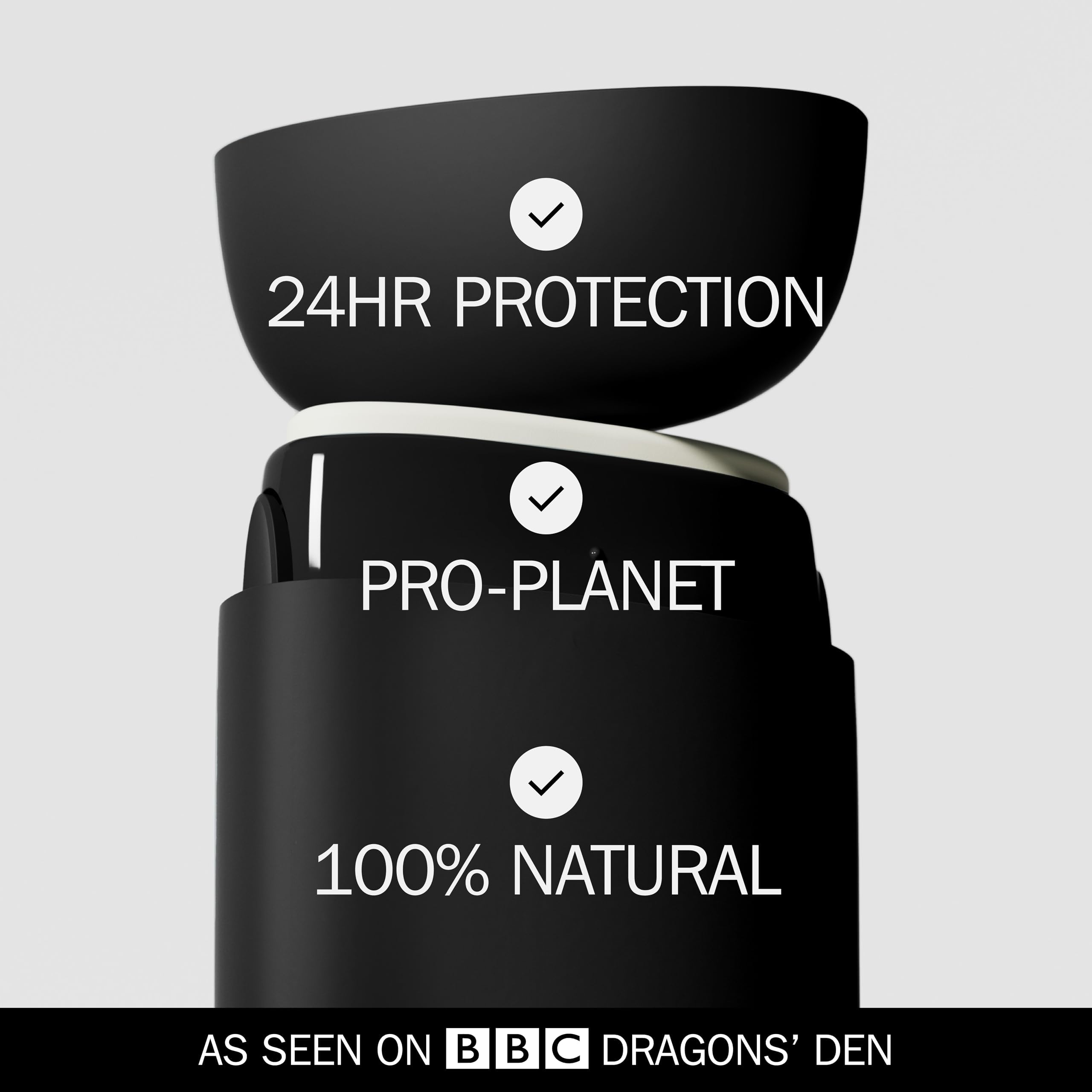 Fussy - Mens Natural Refillable Deodorant - Aluminium Free - 24 Hour Protection - Midnight Black Case & Variety Refill Pack (2 x 40g) - Wide Eyed & Forest Haze - Vegan & Cruelty Free - New