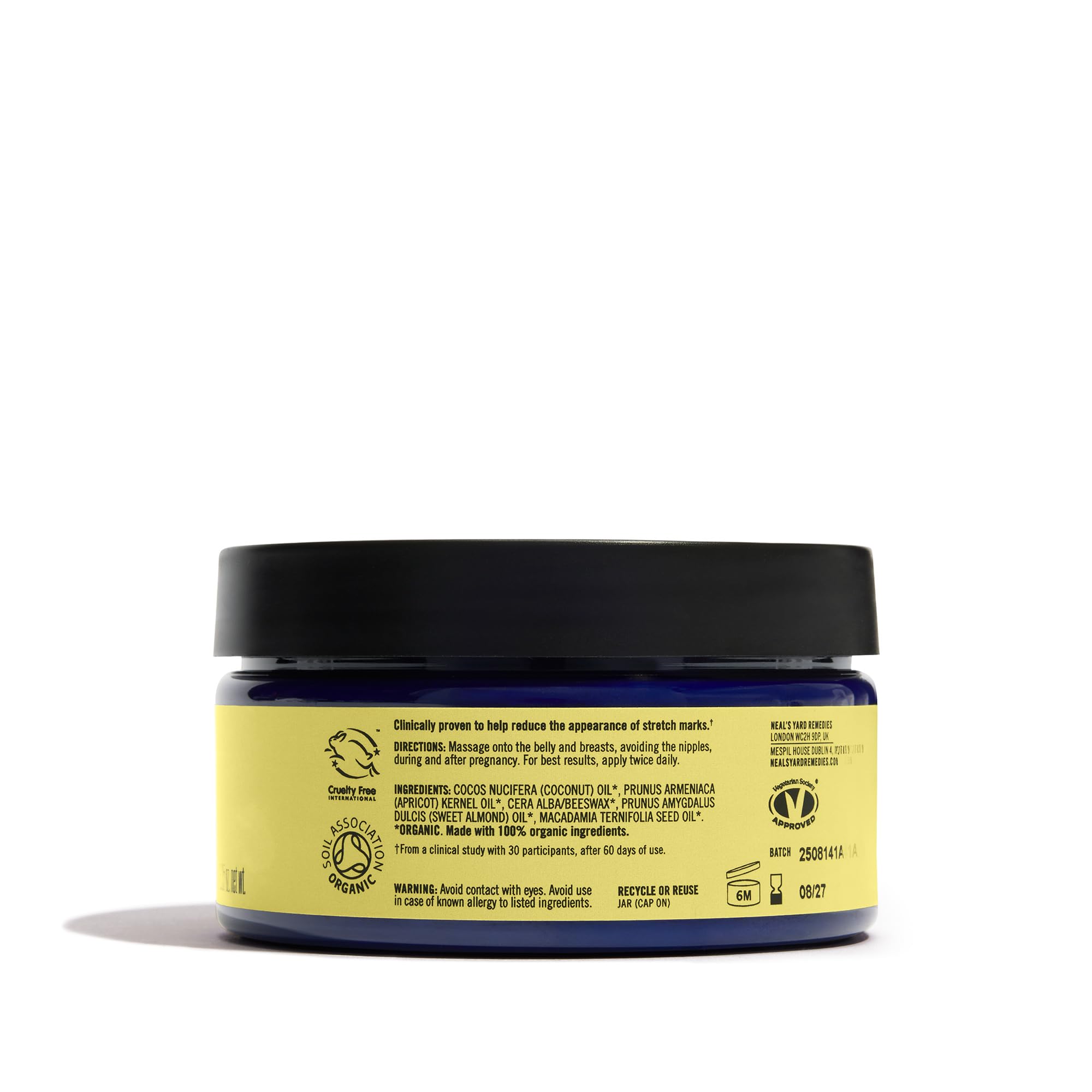 Neal's Yard Remedies Mother's Body Balm, Nourishing & Soothing, With Essential Oils & Beeswax, Cruelty-Free, 180g - New - BBE 06/2027