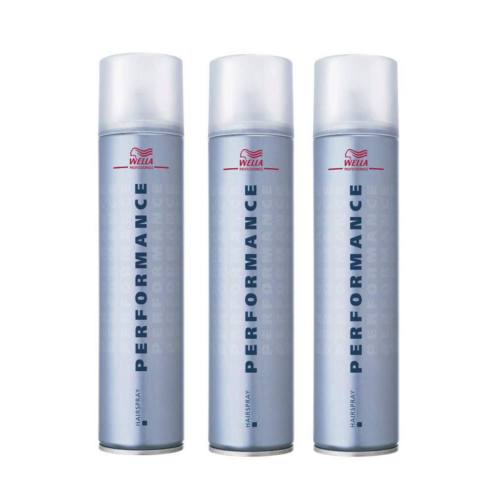 Wella Performance Hair Spray 3 x 500ml - Professional Styling Fixative - Damaged Box