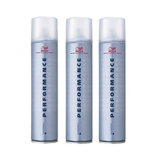 Wella Performance Hair Spray 3 x 500ml - Professional Styling Fixative - Damaged Box