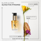 K'erastase Elixir Ultime Hair Oil, Nourishes Dull Hair, For All Hair Types, Strengthens and Protects Hair From Heat, With Argan and Camellia Oil, L'Huile Originale, 30ml - New