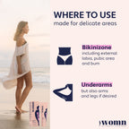 womn Intimate Comfort HAIR REMOVAL CREAM - depilatory cream for bikini zone & armpits, 100ml - New