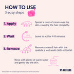 womn Intimate Comfort HAIR REMOVAL CREAM - depilatory cream for bikini zone & armpits, 100ml - New