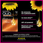 Garnier Olia 7.40 Intense Copper, oil-powered, no-ammonia. 100% grey coverage. Luminous, long-lasting, vibrant intense copper hair color with ultimate shine and softness. - Damaged Box