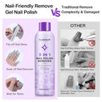 Glamonade Acetone Ultra-Powerful Nail Polish Remover: Professional Soak off Gel Nail Polish Remover Enriched with Natural Grape Seed Oil Acrylic Nail Glue Dip Powder for Home Salon 8 Fl Oz - New