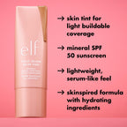 e.l.f. Halo Glow Skin Tint SPF 50, Tinted Moisturiser For Light, Buildable Coverage, Creates A Natural Glow, Vegan & Cruelty-Free, 4 Light Neutral - New