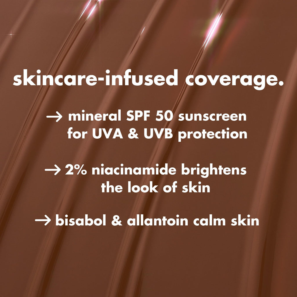 e.l.f. Halo Glow Skin Tint SPF 50, Tinted Moisturiser For Light, Buildable Coverage, Creates A Natural Glow, Vegan & Cruelty-Free, 4 Light Neutral - New