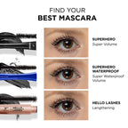 IT Cosmetics Superhero Mascara, Volumises & Lengthens Lashes, Made with Biotin, Shade: Super Black - New