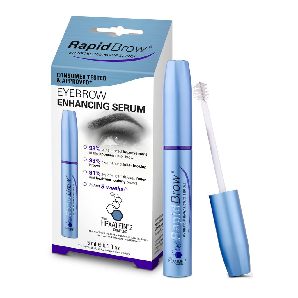 RapidBrow Eyebrow Enhancing Serum, Hexatein 2 Complex, 3 ml (Pack of 1) - Damaged Box