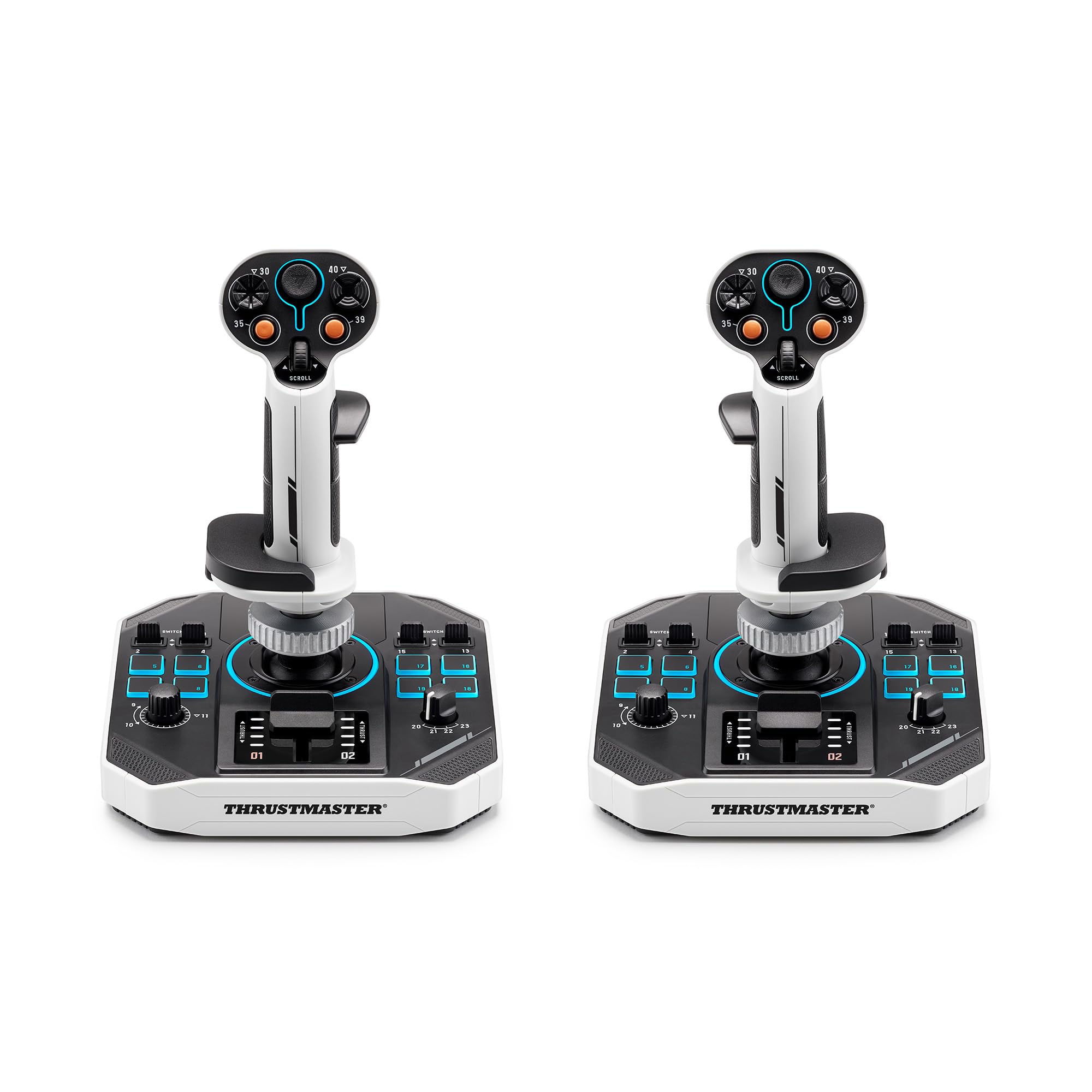 Thrustmaster Sol-R 2 HOSAS Space Sim Duo - Dual Flight Stick Set for PC - 88 Buttons, Magnetic Precision, Ambidextrous - Like New