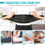 Comfytemp Cordless Heated Back Massager Pad - Portable Waist Belt for Lower Back & Period Pain, 3 Heat Levels, Auto-Off