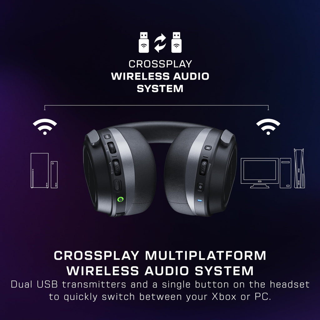 Turtle Beach Stealth 700 Wireless Gaming Headset - Black - Xbox Series X|S, Xbox One, PC, Mobile - 80hr Battery, Bluetooth - Like New