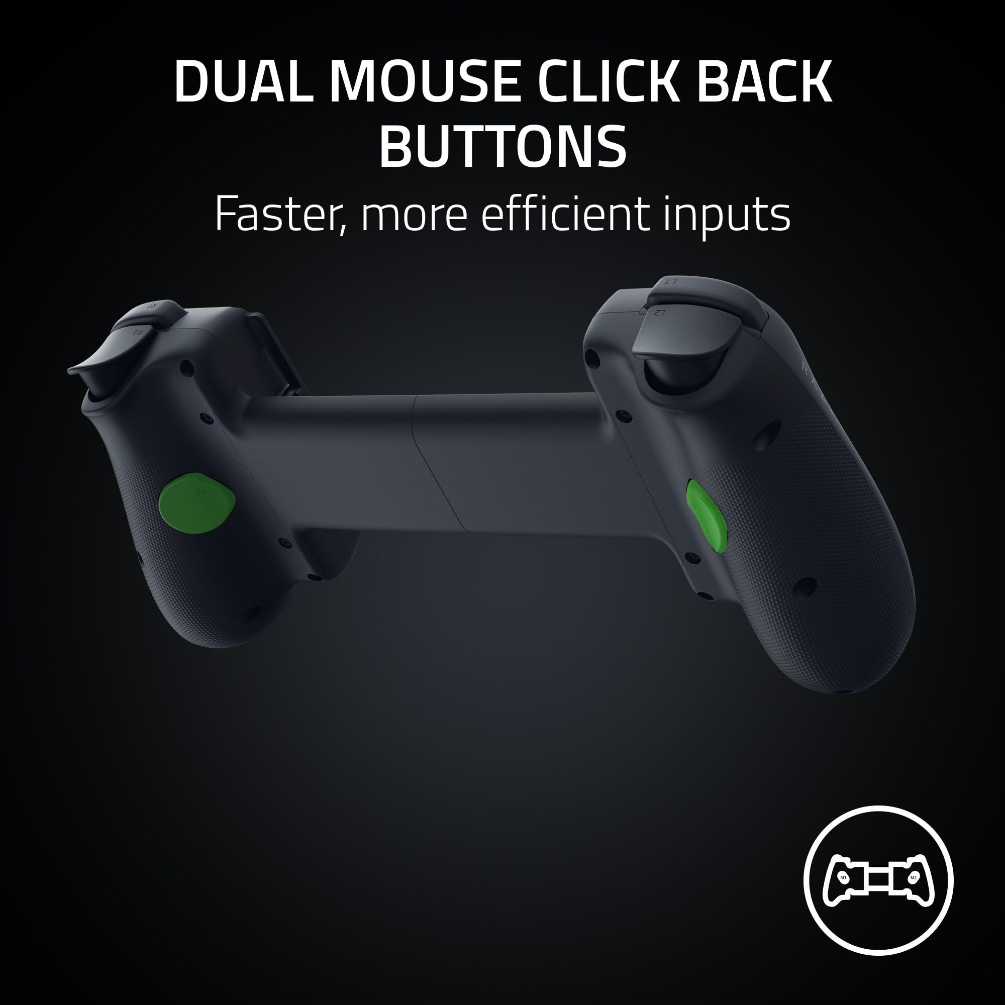 Razer Kishi V3 Mobile Gaming Controller for iPhone & Android - USB-C, Anti-Drift Sticks, Black - Like New