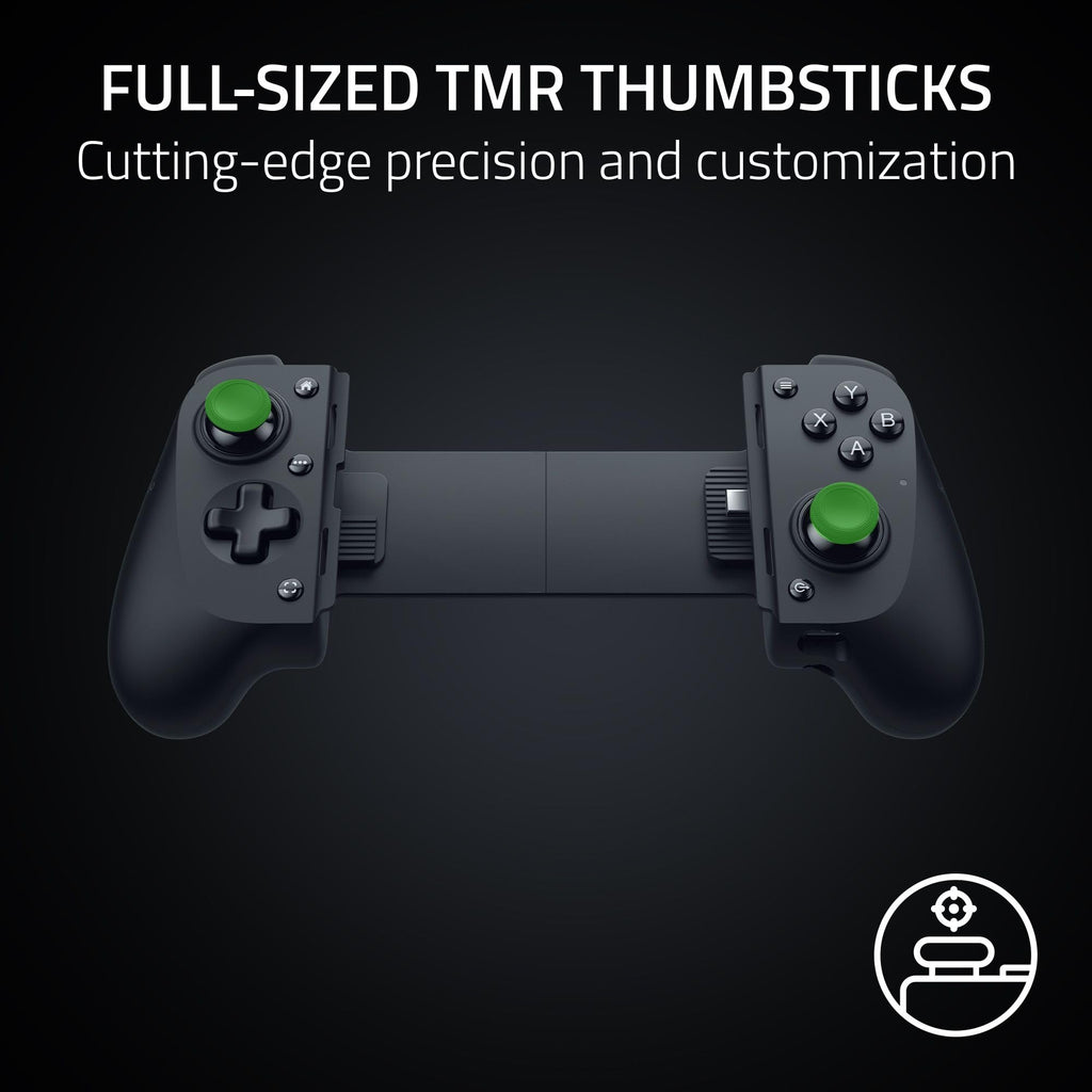 Razer Kishi V3 Mobile Gaming Controller for iPhone & Android - USB-C, Anti-Drift Sticks, Black - Like New