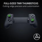 Razer Kishi V3 Mobile Gaming Controller for iPhone & Android - USB-C, Anti-Drift Sticks, Black - Like New