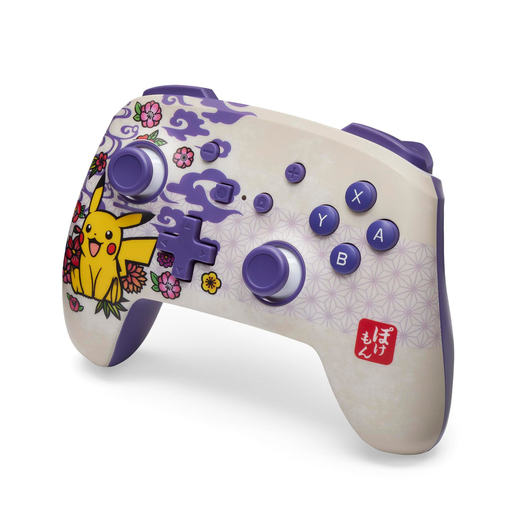 PowerA Enhanced Wireless Controller for Nintendo Switch, Switch Lite, OLED Model — Pokémon Blossom Bluetooth Gamepad - Like New