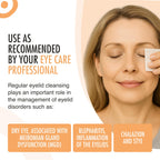 Blephaclean PF Daily Eyelid Wipes - 20 Sterile Plastic-Free Cleansing Wipes for Babies, Children & Adults - Damaged Box
