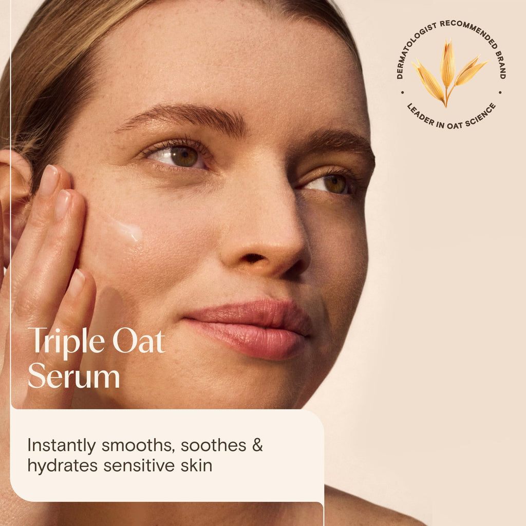 AVEENO CALM+RESTORE Triple Oat Serum - 30ml - Smoothing Face Serum for Sensitive Skin - New