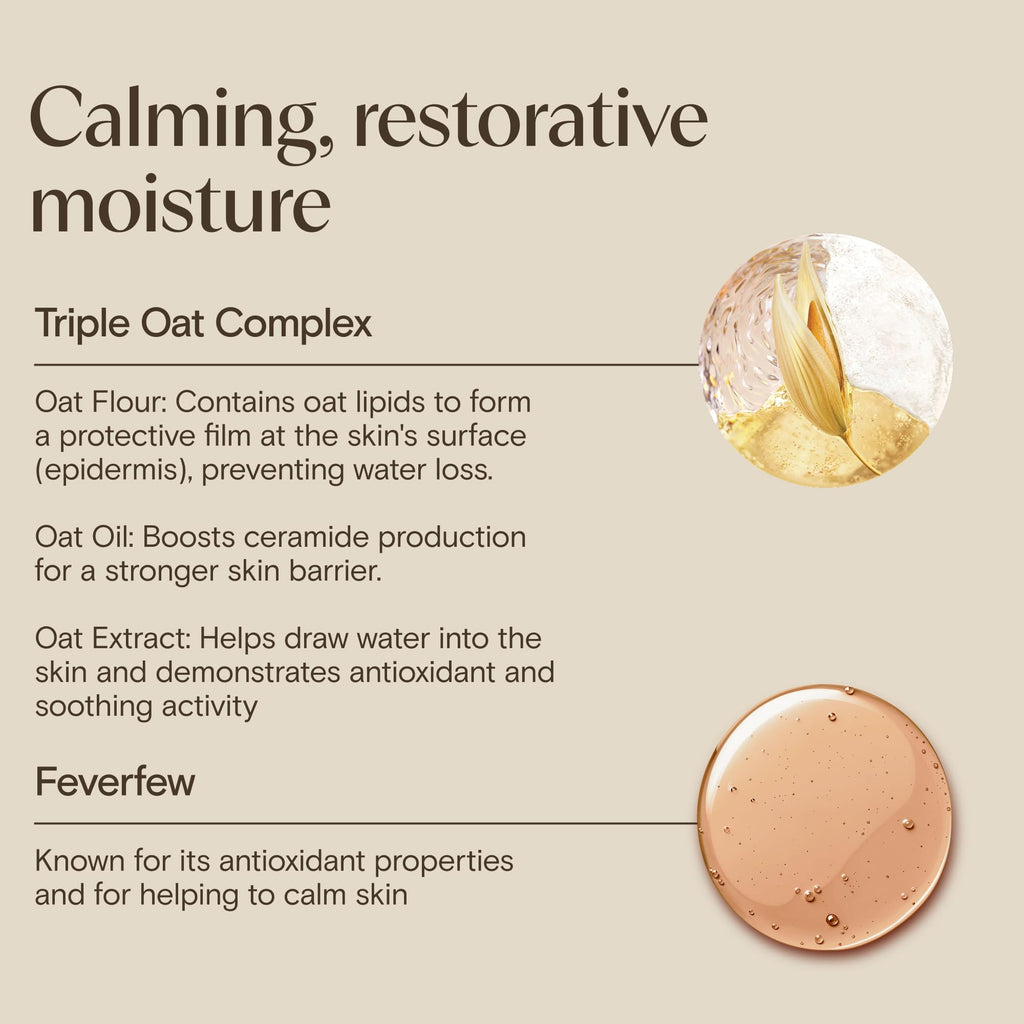 AVEENO CALM+RESTORE Triple Oat Serum - 30ml - Smoothing Face Serum for Sensitive Skin - New