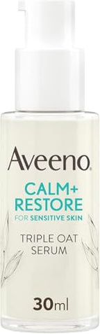 AVEENO CALM+RESTORE Triple Oat Serum - 30ml - Smoothing Face Serum for Sensitive Skin - New