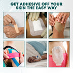Adhesive Remover Wipes - 50 Sachets - Medical & Sports Tape Residue Removal - Skin Safe, Aloe Vera, Acetone-Free - New