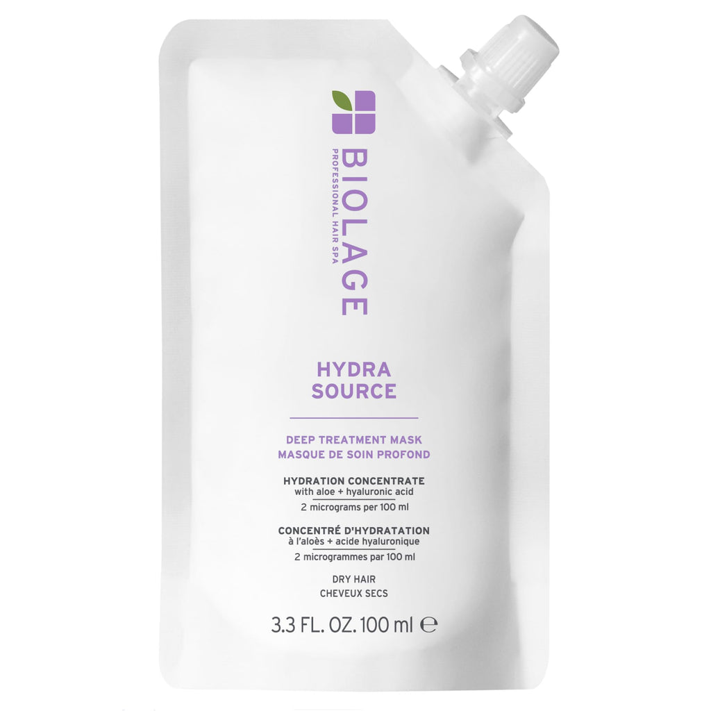 Biolage Hydra Source Deep Treatment Mask - Hydrating Hair Mask for Dry Hair - 100ml Single Pack - New