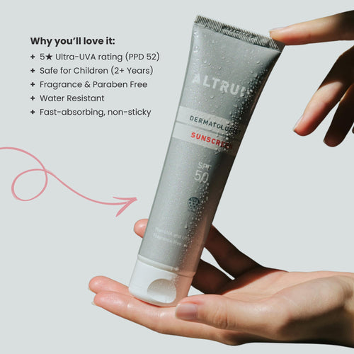 Altruist Dermatologist Sunscreen SPF 50 - 5-Star UVA - Sensitive Skin - Dr Andrew Birnie - 2 x 100ml Twin Pack - Damaged Box