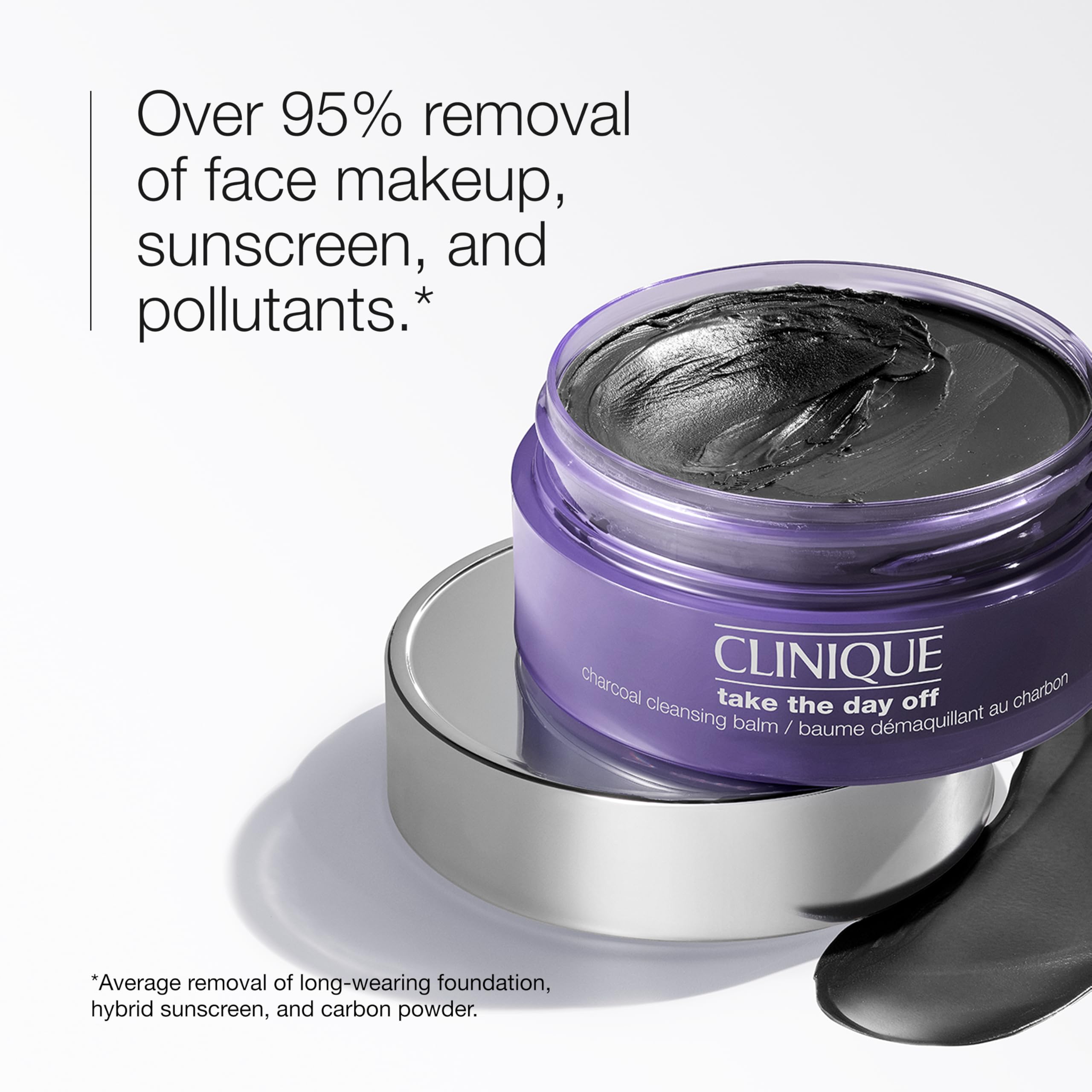 Clinique Take The Day Off Charcoal Cleansing Balm Makeup Remover 30ml Dissolves Makeup & Sunscreen - New