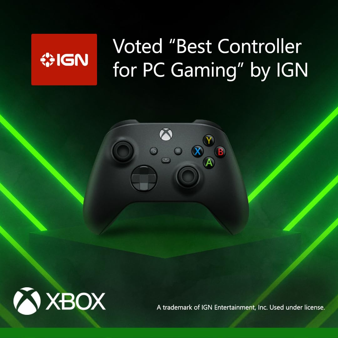Xbox Wireless Controller - Carbon Black Series X|S, One, and Windows Devices - Like New