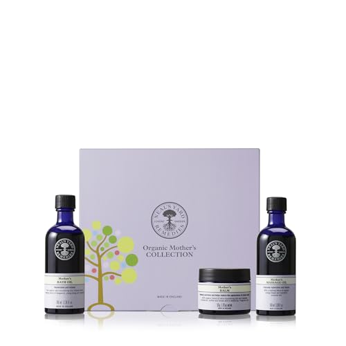 Neal's Yard Remedies Mother Collection Gift Set — Massage Oil, Bath Oil, Body Balm — 3 Piece Set - Damaged Box