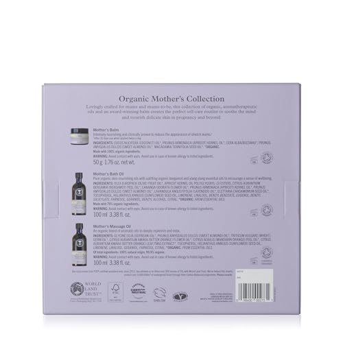 Neal's Yard Remedies Mother Collection Gift Set — Massage Oil, Bath Oil, Body Balm — 3 Piece Set - Damaged Box