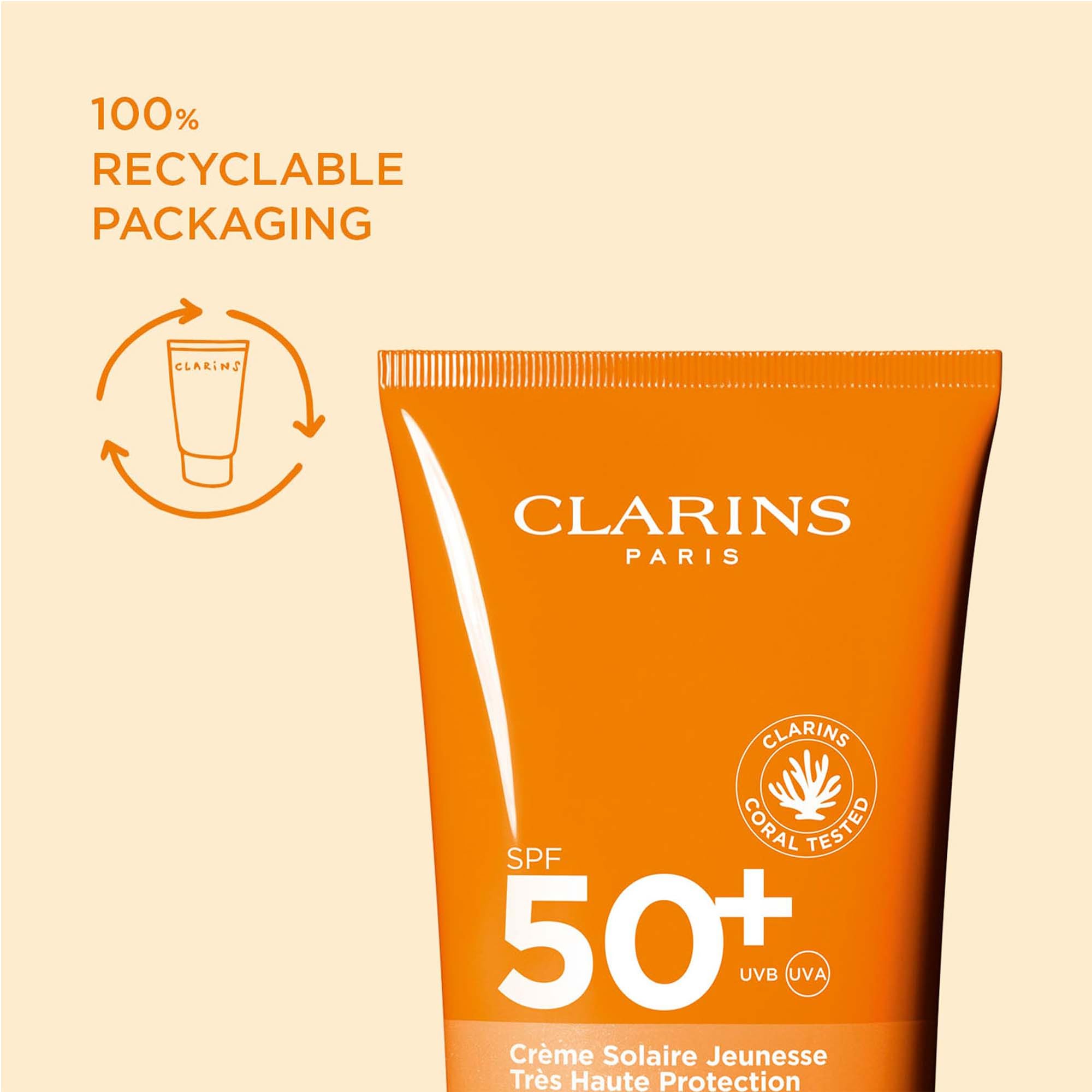 Clarins Youth-protecting Sunscreen for Body SPF50 Very High Protection 150ml - Damaged Box