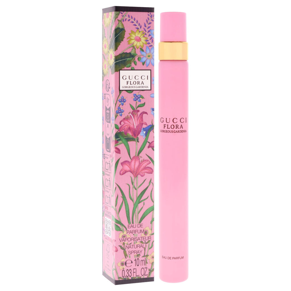 Gucci Flora Gorgeous Gardenia Eau de Parfum Spray for Women 10ml - Floral Fragrance Travel Size - Damaged Box