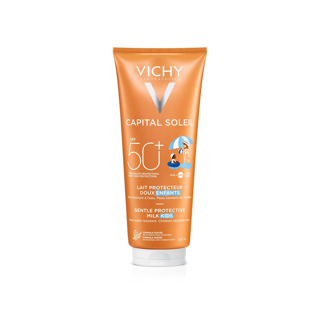 Vichy Capital Soleil Hydrating Fresh Sun Protection Milk SPF50+ for Face & Body 300ml - New